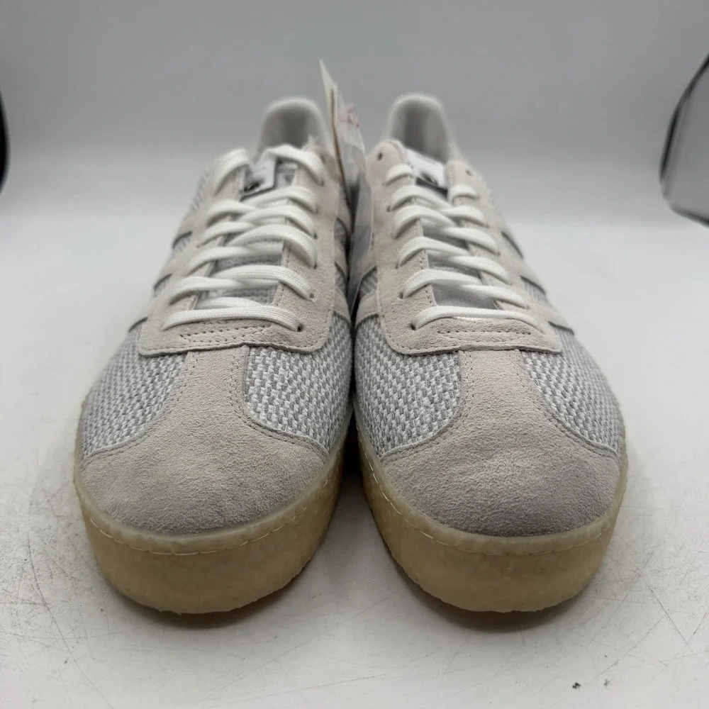 Adidas Gazelle Juice Primeknit Shoes Mens 8.5 White Suede Hemp Sneakers DB1628